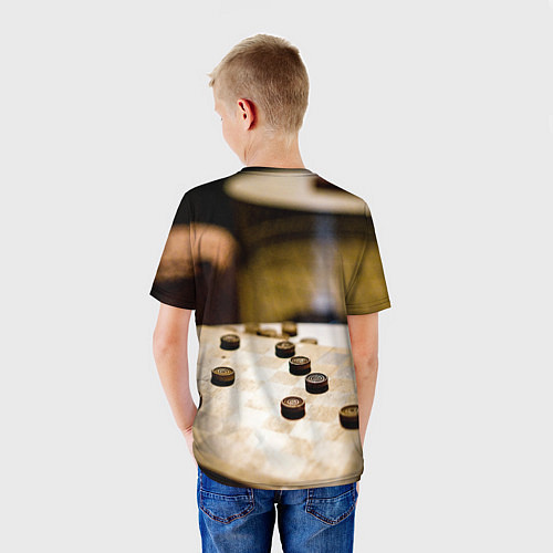 Детская футболка Игра в шашки / 3D-принт – фото 4