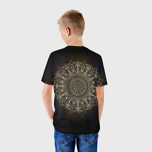 Детская футболка Костяная мандала / 3D-принт – фото 4