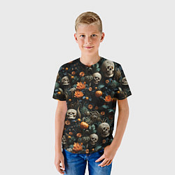 Футболка детская Мистер Череп, цвет: 3D-принт — фото 2