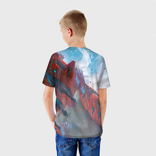 Детская футболка Аска Еванеглион / 3D-принт – фото 4