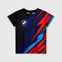 Футболка детская BMW - m colors and black, цвет: 3D-принт
