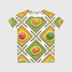 Детская футболка Fruits and berries pattern