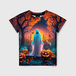 Детская футболка Привидение в хэллоуинскую ночь