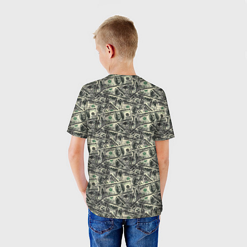 Детская футболка Американские доллары / 3D-принт – фото 4