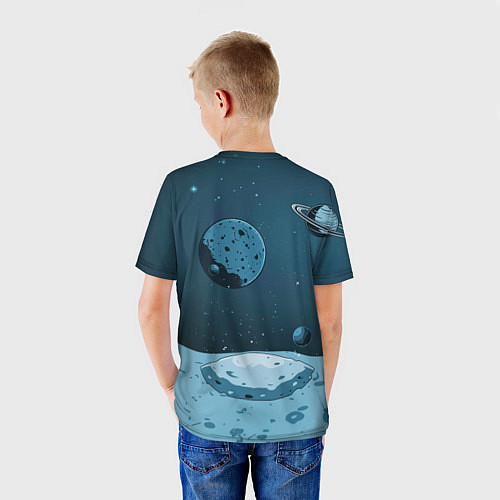 Детская футболка Космический брейк / 3D-принт – фото 4
