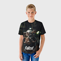 Футболка детская Fallout man, цвет: 3D-принт — фото 2