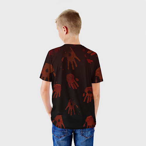 Детская футболка Кровавые ладони / 3D-принт – фото 4