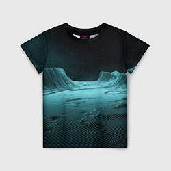 Детская футболка Space landscape - vaporwave