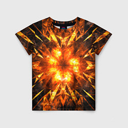Футболка детская Fire abstract, цвет: 3D-принт