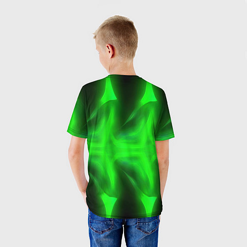 Детская футболка CSGO green logo / 3D-принт – фото 4