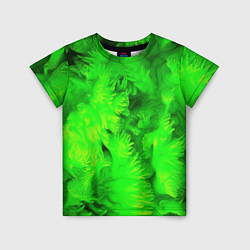Детская футболка Green abstract texture
