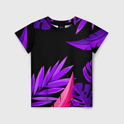 Детская футболка Floral composition - neon