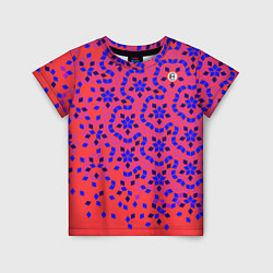 Детская футболка Мозаика Пенроуза в красно-синем контрасте
