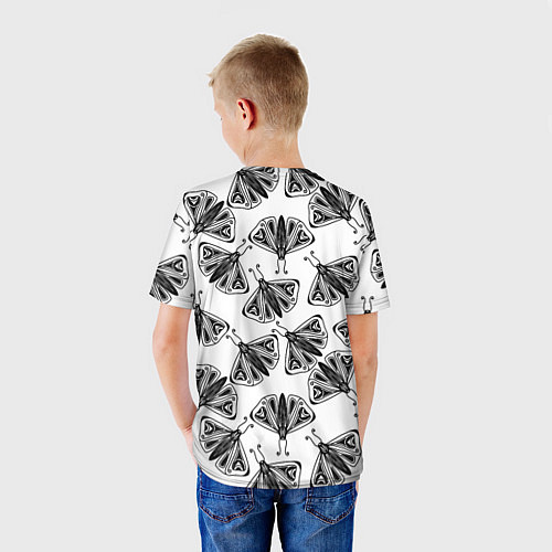 Детская футболка Butterflies - gothic pattern / 3D-принт – фото 4