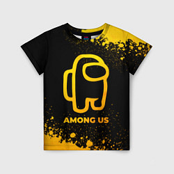 Детская футболка Among Us - gold gradient