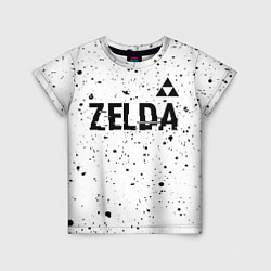 Детская футболка Zelda glitch на светлом фоне: символ сверху