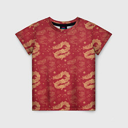 Детская футболка The chinese dragon pattern