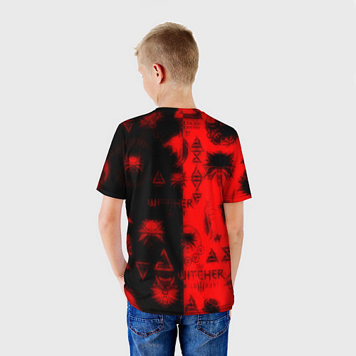 Детская футболка The Witcher pattern magic / 3D-принт – фото 4