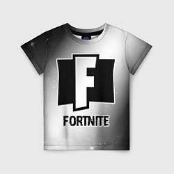 Детская футболка Fortnite glitch на светлом фоне