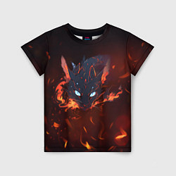 Детская футболка Дракон кот