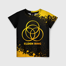 Детская футболка Elden Ring - gold gradient