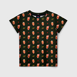 Детская футболка Christmas cockies pattern