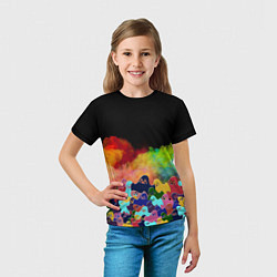 Футболка детская Приведения из дыма, цвет: 3D-принт — фото 2