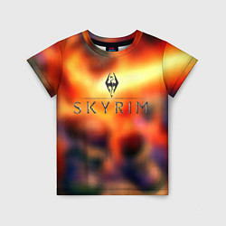 Детская футболка Skyrim rpg game