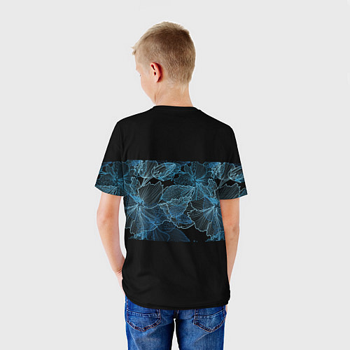 Детская футболка Сова с красивыми узорами в виде цветов / 3D-принт – фото 4