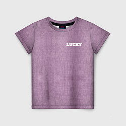 Детская футболка Розовые джинсы lucky 77