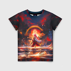 Детская футболка Яэ Мико и небо