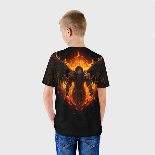 Детская футболка Пламенный Бог Тот / 3D-принт – фото 4