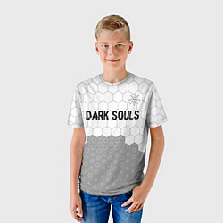 Футболка детская Dark Souls glitch на светлом фоне: символ сверху, цвет: 3D-принт — фото 2