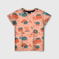 Детская футболка Осенние лягушки