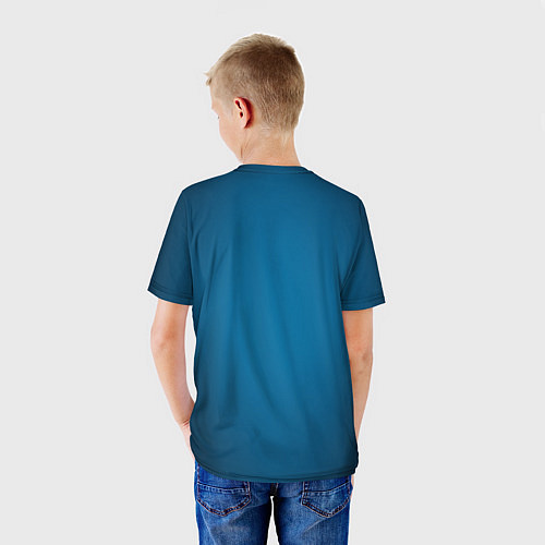 Детская футболка Морда акулы в воде / 3D-принт – фото 4