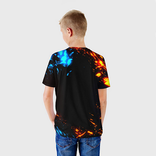 Детская футболка Pubg storm искры / 3D-принт – фото 4