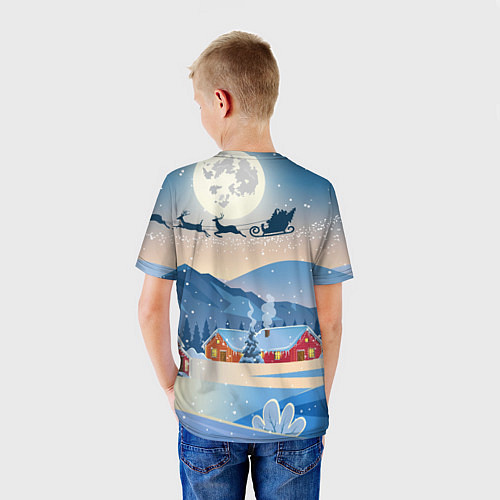 Детская футболка Новогодний дракон 2024 / 3D-принт – фото 4