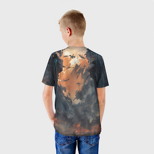 Детская футболка Ксеноморф в скафандре / 3D-принт – фото 4