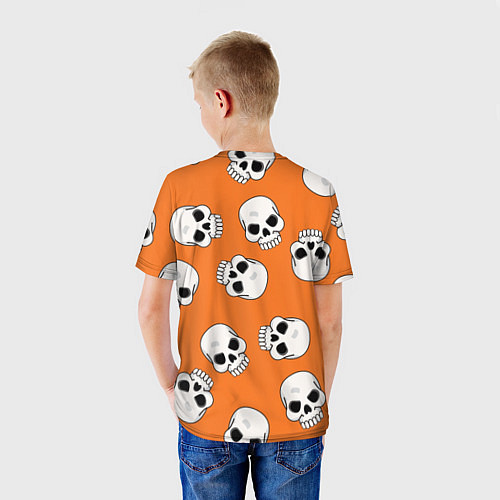 Детская футболка Черепки для хэллоуина / 3D-принт – фото 4