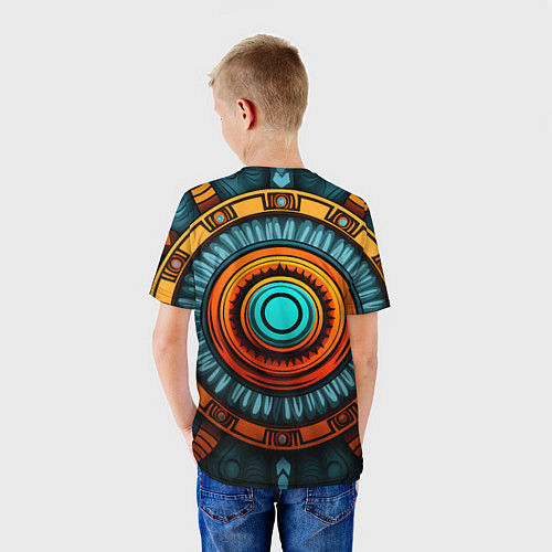 Детская футболка Орнамент в африканском стиле / 3D-принт – фото 4