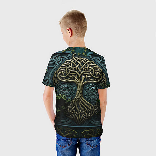 Детская футболка Дерево друидов / 3D-принт – фото 4