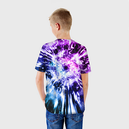 Детская футболка Неоновый взрыв / 3D-принт – фото 4