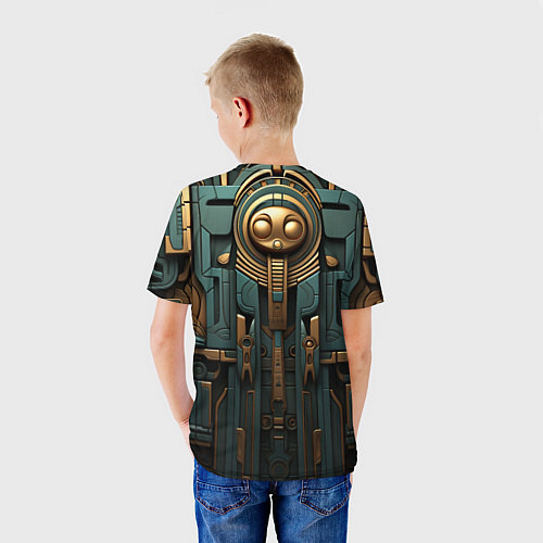 Детская футболка Абстрактный узор в египетском стиле / 3D-принт – фото 4