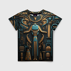 Детская футболка Орнамент в стиле египетской иероглифики