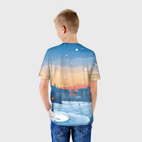 Детская футболка Дракон у елки 2024 / 3D-принт – фото 4