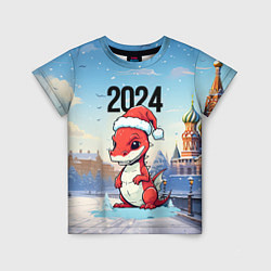 Детская футболка Новогодний дракон 2024