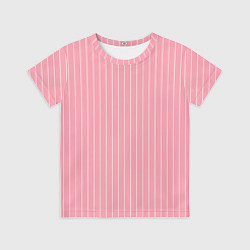 Детская футболка Розовый широкая полоска