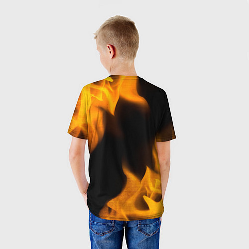 Детская футболка Gears of War - gold gradient / 3D-принт – фото 4