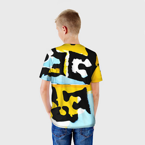 Детская футболка Абстрактная композиция / 3D-принт – фото 4