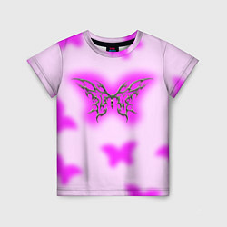 Детская футболка Y2K purple butterfly